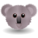 download Funny Koala Face Cartoon clipart image with 0 hue color