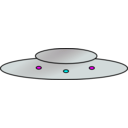 download Ufo clipart image with 180 hue color