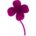 download Clover clipart image with 225 hue color