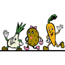 download Veggies clipart image with 0 hue color