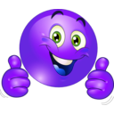 download Two Thumbs Up Happy Smiley Emoticon clipart image with 225 hue color