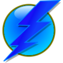 download Lightning Icon clipart image with 180 hue color