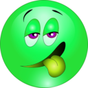 download Drunk Smiley Emoticon clipart image with 90 hue color