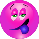 download Drunk Smiley Emoticon clipart image with 270 hue color