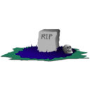 download Grave R I P clipart image with 135 hue color