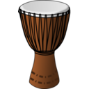 download Djembe Drum clipart image with 0 hue color