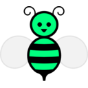 download Honey Bee clipart image with 90 hue color