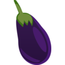 download Eggplant clipart image with 0 hue color