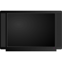 download Television clipart image with 315 hue color