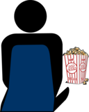 Cinema 2 Person With Popcorn