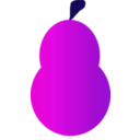 download Pear2 clipart image with 225 hue color