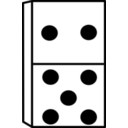 download Domino clipart image with 0 hue color