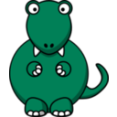 download Cartoon Tyrannosaurus Rex clipart image with 90 hue color