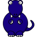 download Cartoon Tyrannosaurus Rex clipart image with 180 hue color