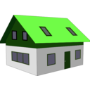 download House clipart image with 90 hue color