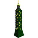 download Taipei 101 clipart image with 0 hue color