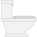 download Toilet Seat Closed clipart image with 0 hue color