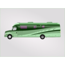 download Class C Diesel Motorhome clipart image with 90 hue color
