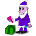 download Comic Characters Santa clipart image with 270 hue color