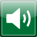 download Green Audio Icon clipart image with 45 hue color