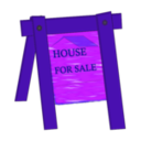 download House For Sale clipart image with 225 hue color