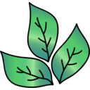 download Leaf Icon clipart image with 45 hue color