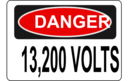 Danger 13 200 Volts Alt 1