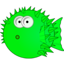 download Kugelfisch clipart image with 90 hue color