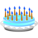 download Anniversary Icon clipart image with 180 hue color