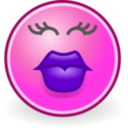 download Tango Face Kiss clipart image with 270 hue color