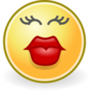 download Tango Face Kiss clipart image with 0 hue color
