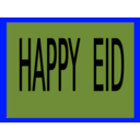 download Happy Eid clipart image with 180 hue color