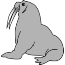 download Seal clipart image with 315 hue color
