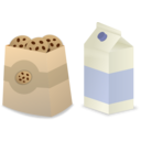 download Milk Cookies clipart image with 0 hue color