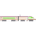 download Locomotive clipart image with 270 hue color