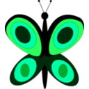download Little Butterfly clipart image with 135 hue color