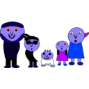 download The Family clipart image with 225 hue color