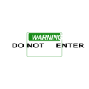 download Warning Do Not Enter Green clipart image with 0 hue color
