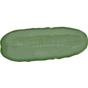 download Fresh Cucumber Slice clipart image with 0 hue color