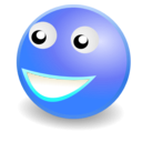 download Smile Face clipart image with 180 hue color