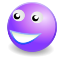 download Smile Face clipart image with 225 hue color