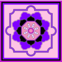 download Orient Carpet Design clipart image with 270 hue color