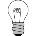 download Light Bulb Off clipart image with 45 hue color