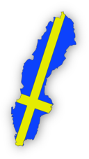 Sweden Flag In Sweden Map