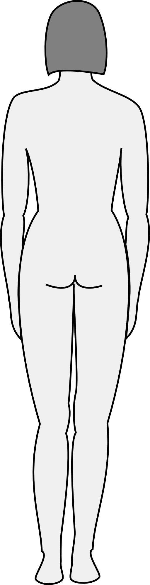 Female Body Silhouette Back