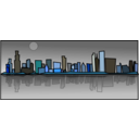 download Chicago clipart image with 180 hue color
