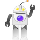 download Bot clipart image with 225 hue color