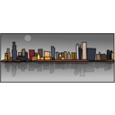 download Chicago clipart image with 0 hue color