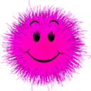 download Fluffy Smiley clipart image with 270 hue color