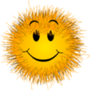 download Fluffy Smiley clipart image with 0 hue color